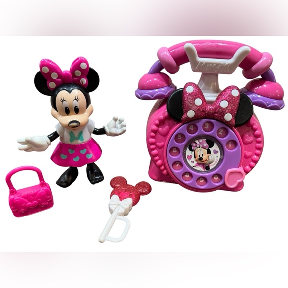 Disney Other - Minnie Mouse, Minnie Mouse Phone And Some Accessories